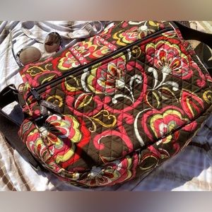 VINTAGE 🌻 VERA BRADLEY 🌻 Hippie floral paisley messenger bag - RARE